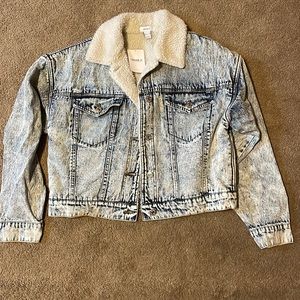 Denim fur jacket women’s new